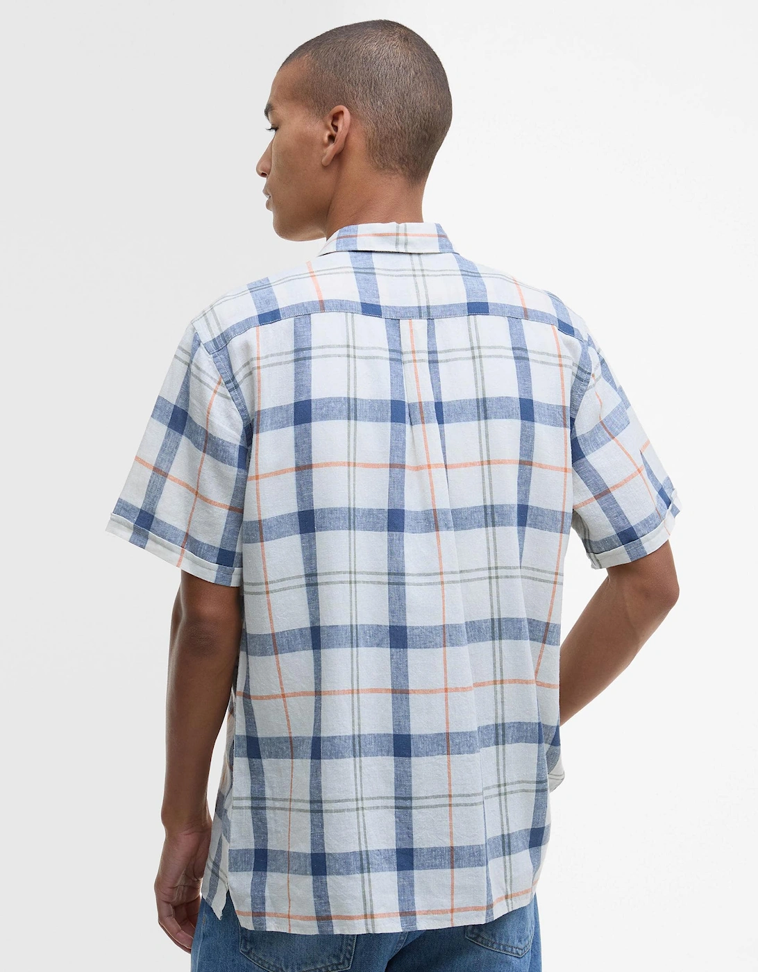 Croft Mens Summer Shirt - Sea Haze Tartan