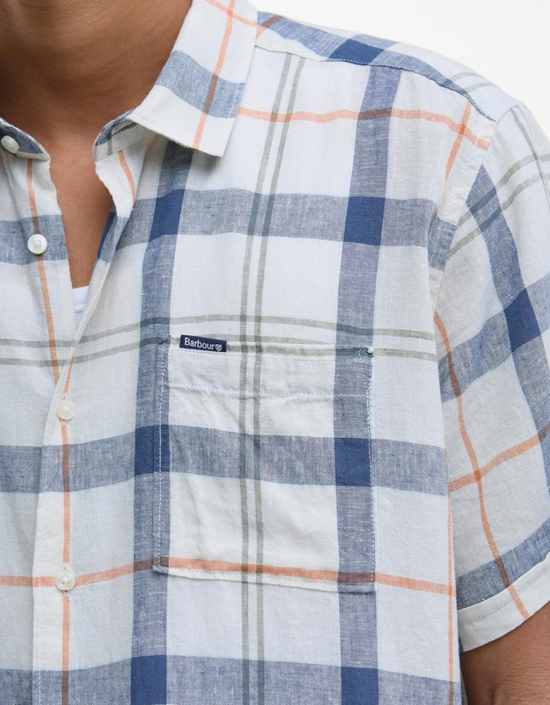 Croft Mens Summer Shirt - Sea Haze Tartan