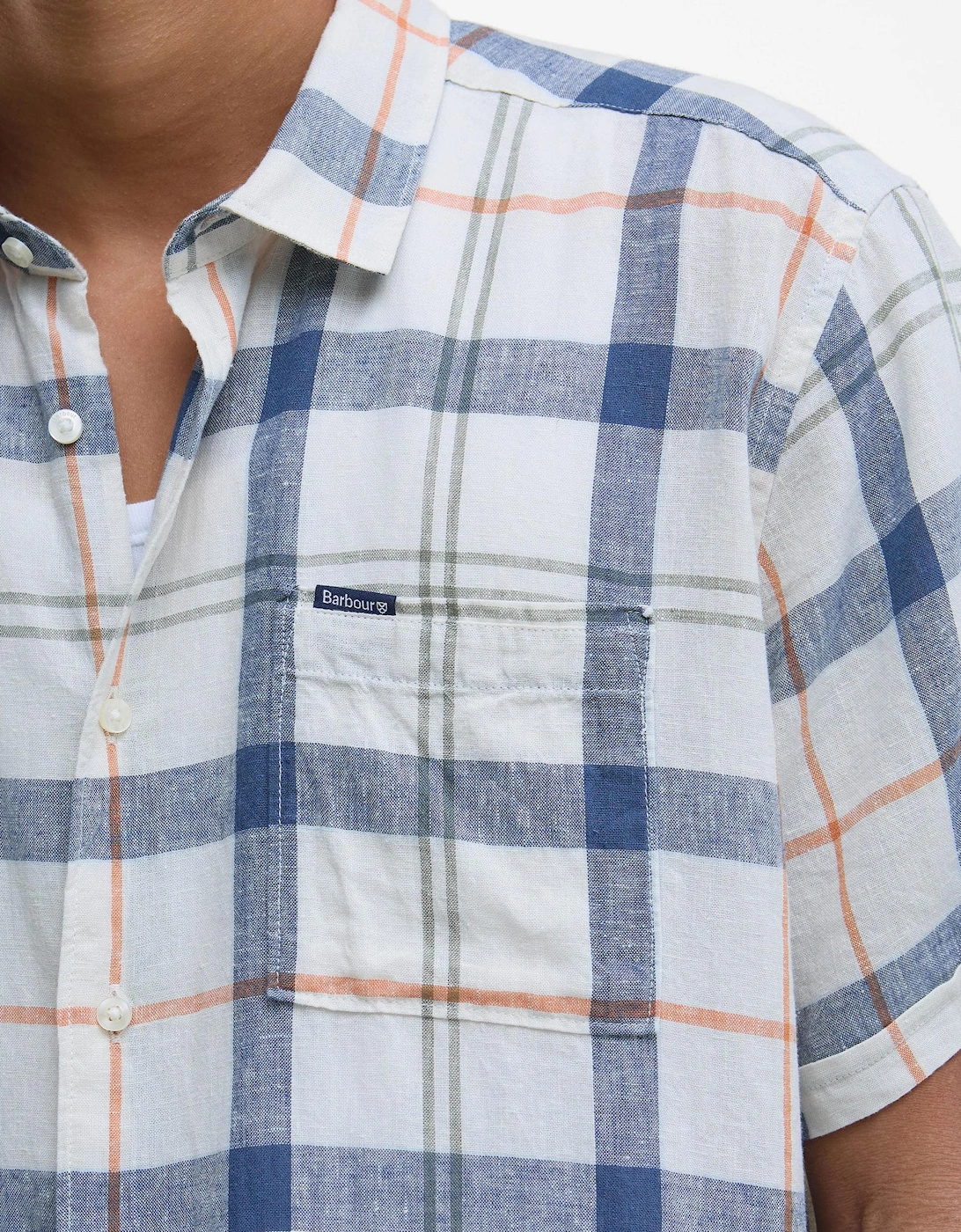 Croft Mens Summer Shirt - Sea Haze Tartan