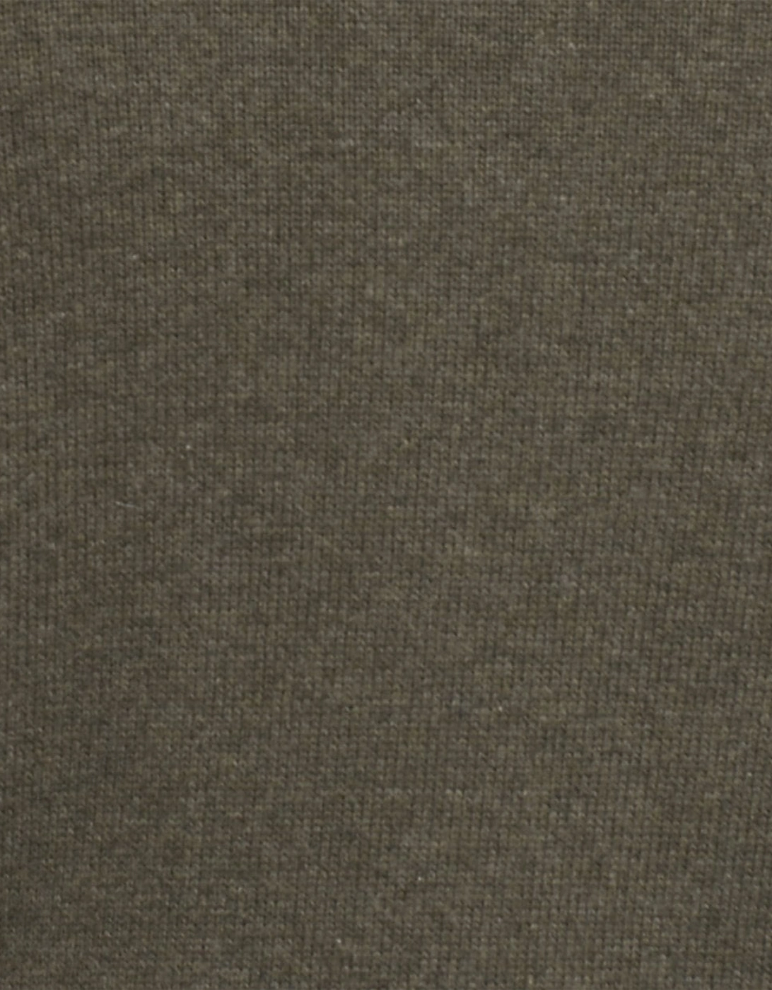 Cotton Mens Half Zip Jumper - Olive Marl