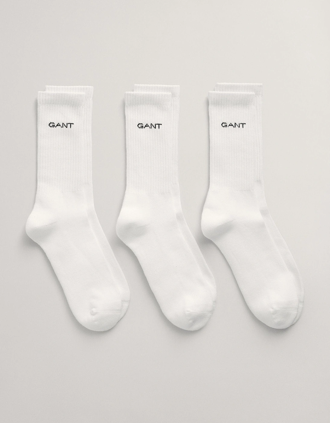 Mens Sport Socks 3-Pack - 110 White, 2 of 1