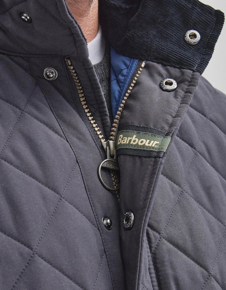 Shoveler Mens Quilted Jacket - Navy