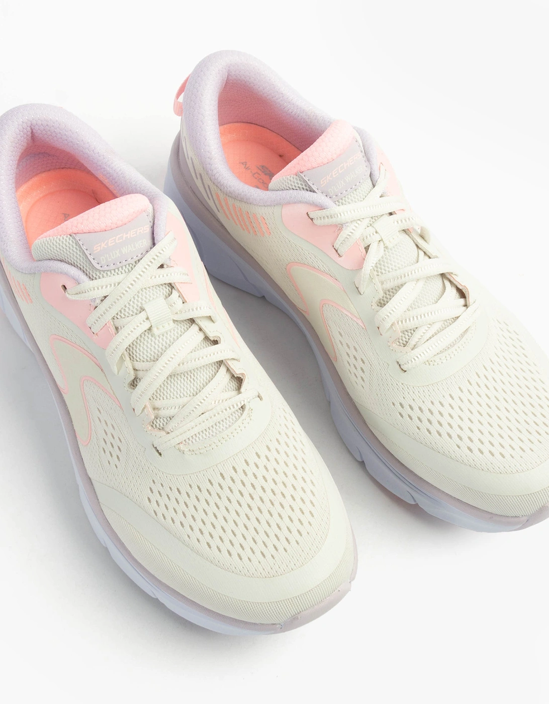 150007/OFPK D'LUX WALKER 2.0-ACTIVE PACE Womens Trainers Off White/Pink