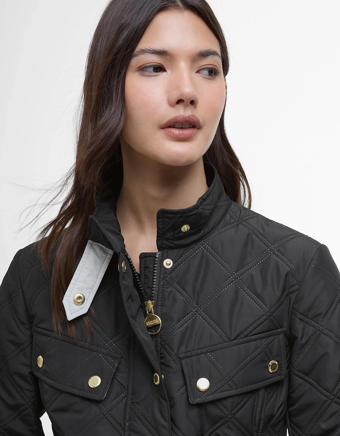 Halsey Womens Quilted Jacket - Black/Black