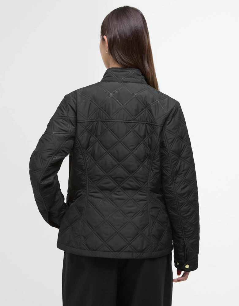 Halsey Womens Quilted Jacket - Black/Black
