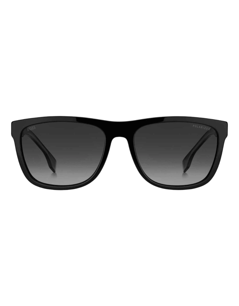 Grey PZ Lensed Matte Black Framed Sunglasses