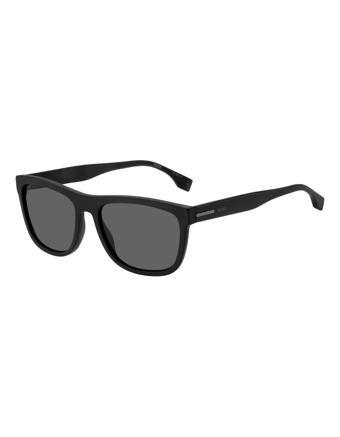 Grey PZ Lensed Matte Black Framed Sunglasses