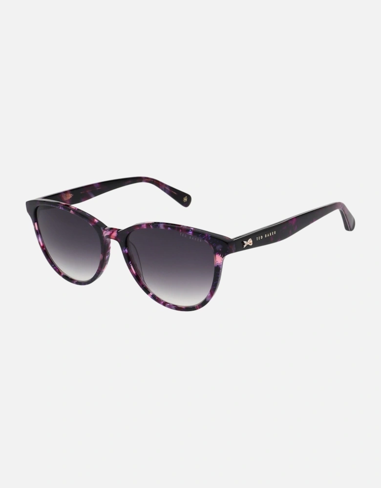 Women's Flori Sunglasses in Dark Purple Marble/Floral