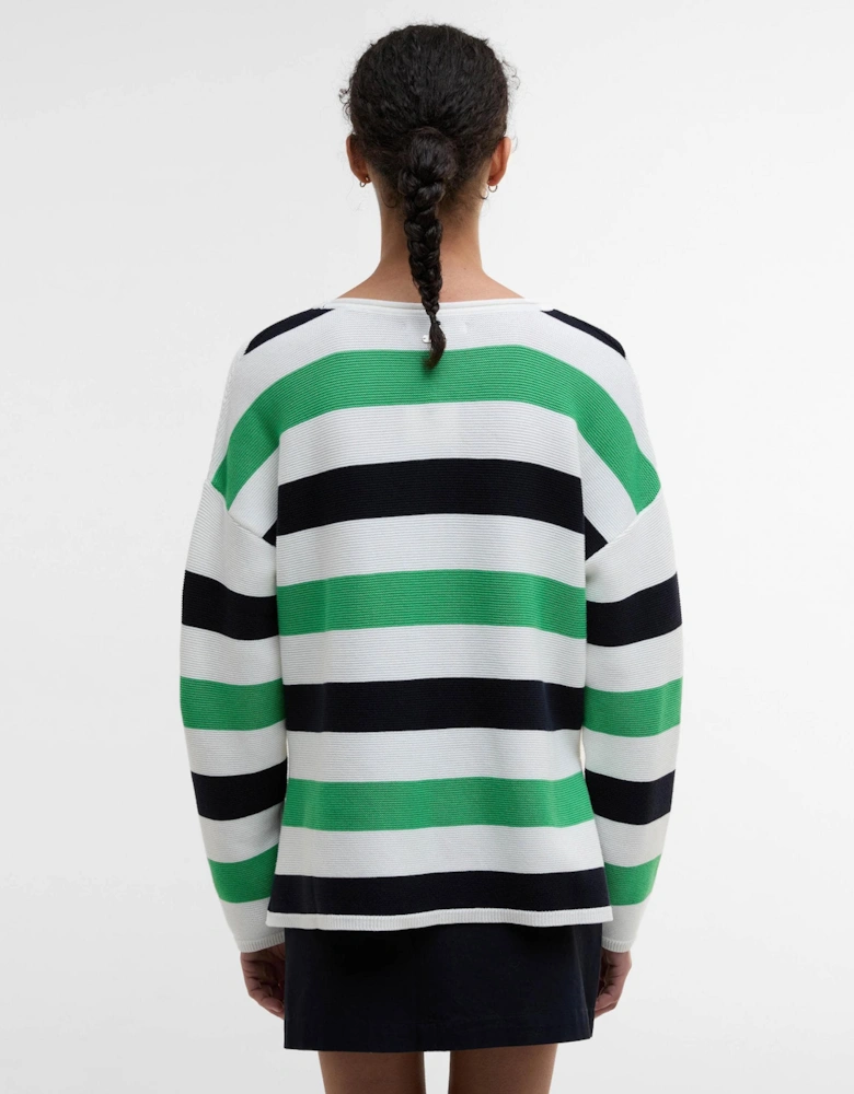 Marine Stripe Womens Knitted Jumper - Multi Stripe