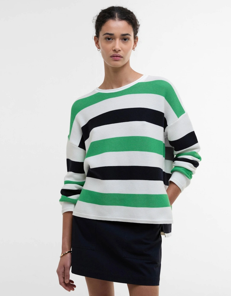 Marine Stripe Womens Knitted Jumper - Multi Stripe