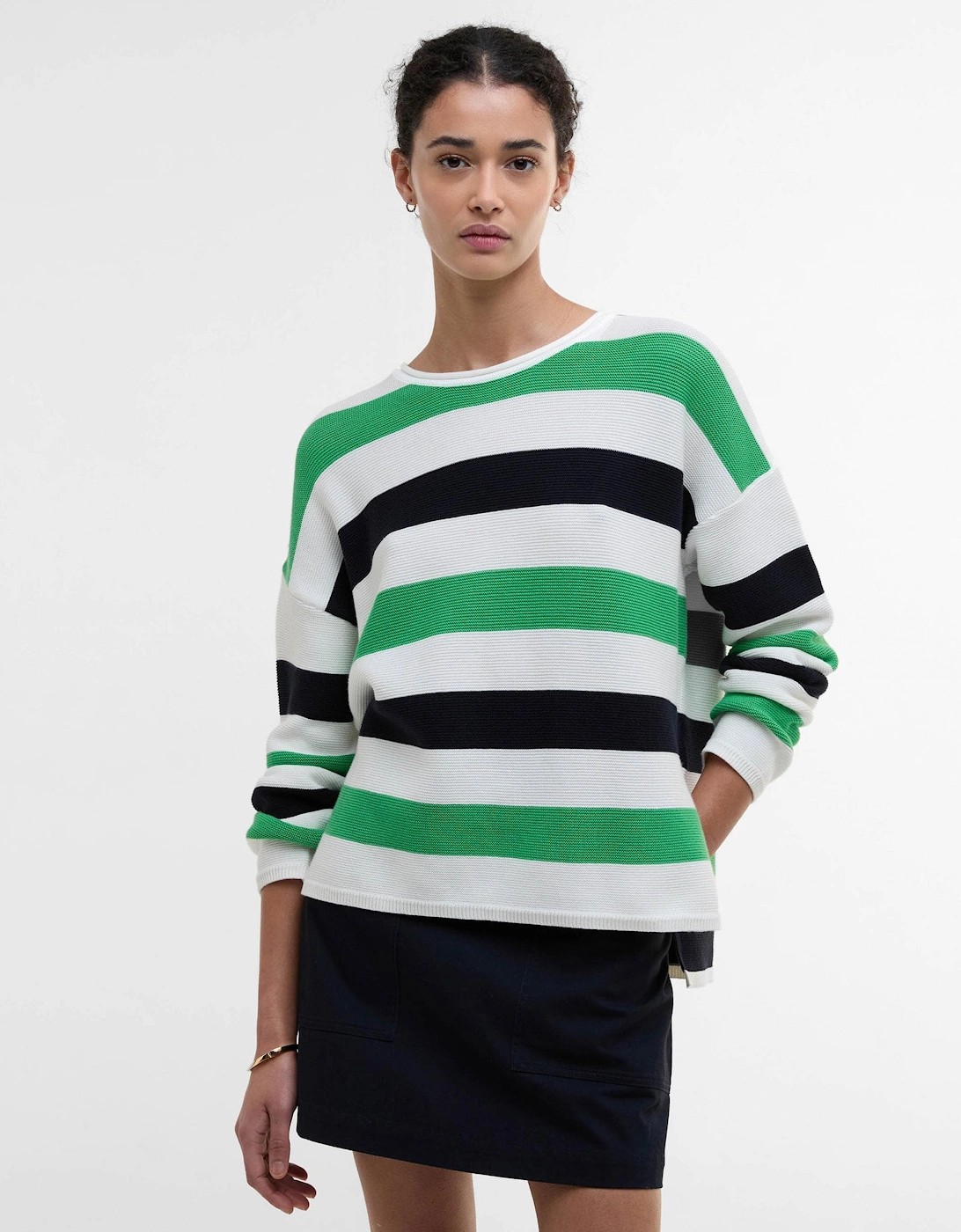 Marine Stripe Womens Knitted Jumper - Multi Stripe, 7 of 6