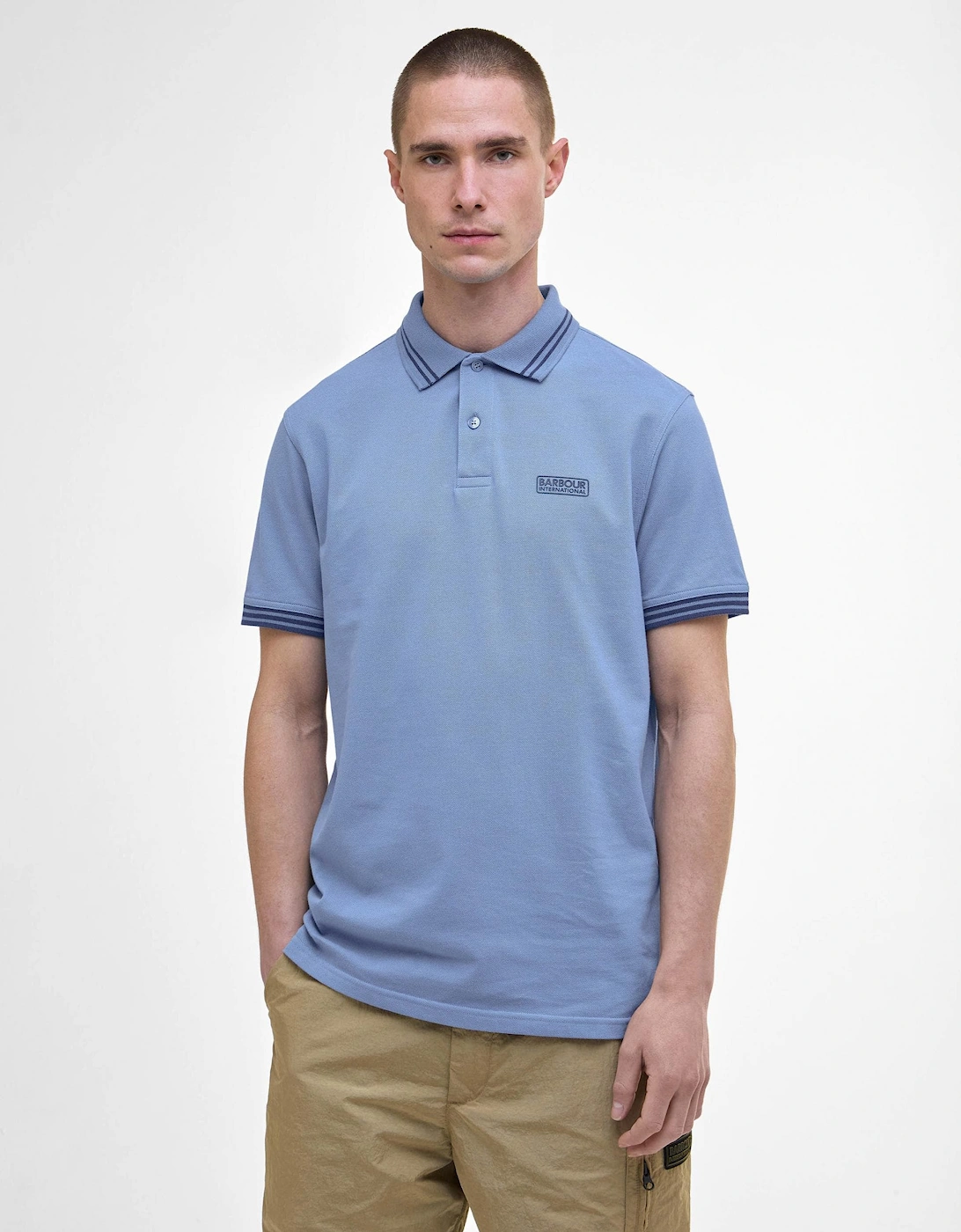 Calibrated Mens Polo Shirt - Manor Blue, 6 of 5