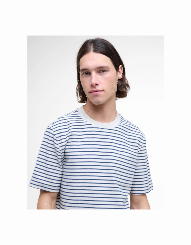 Frensham Mens Striped T-Shirt - Oatmeal