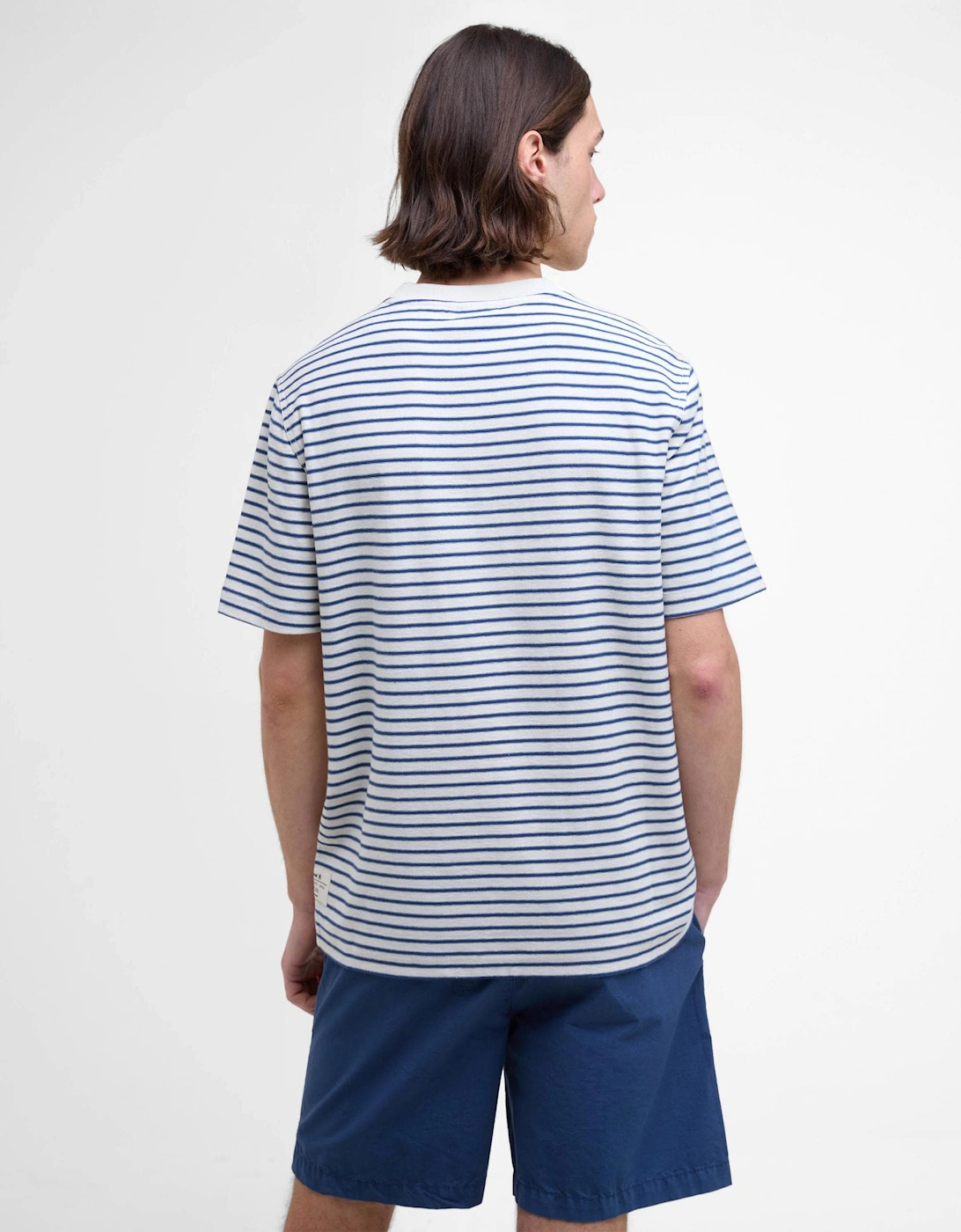 Frensham Mens Striped T-Shirt - Oatmeal