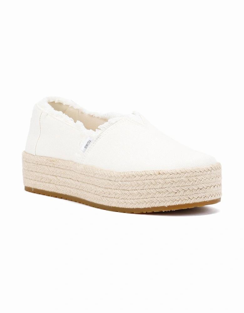 Valencia Canvas Women's White Espadrilles