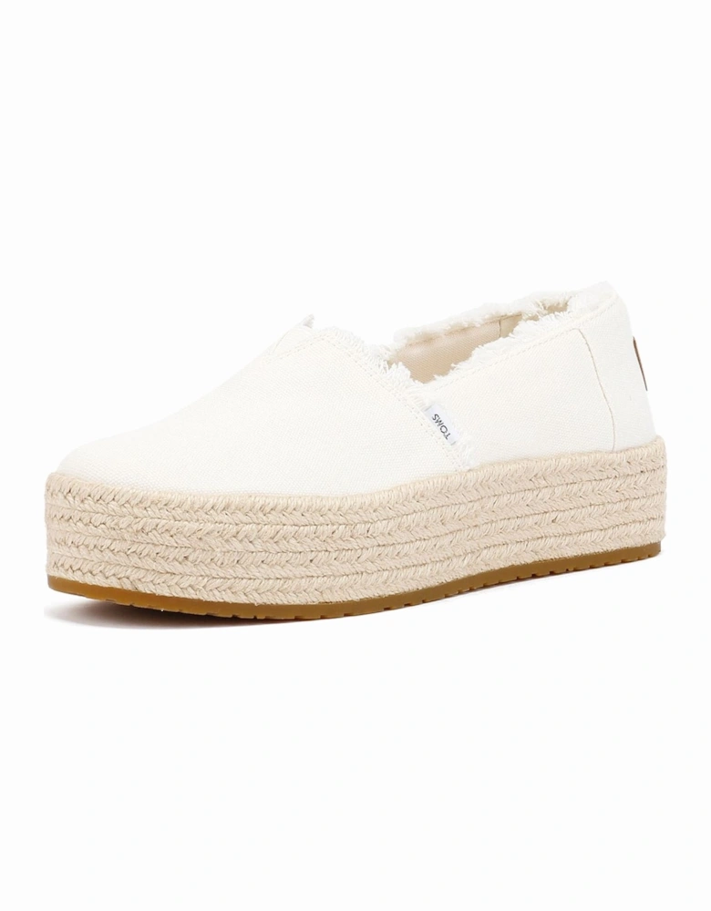 Valencia Canvas Women's White Espadrilles