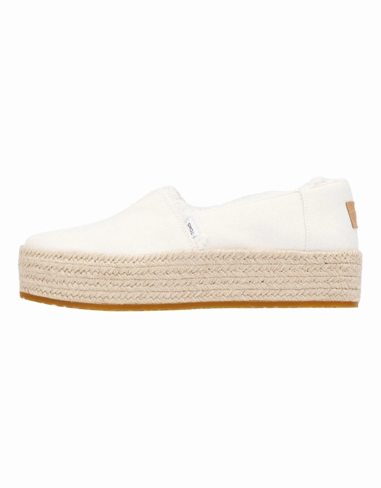 Valencia Canvas Women's White Espadrilles