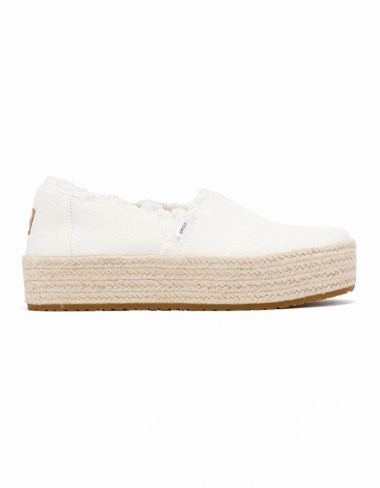 Valencia Canvas Women's White Espadrilles