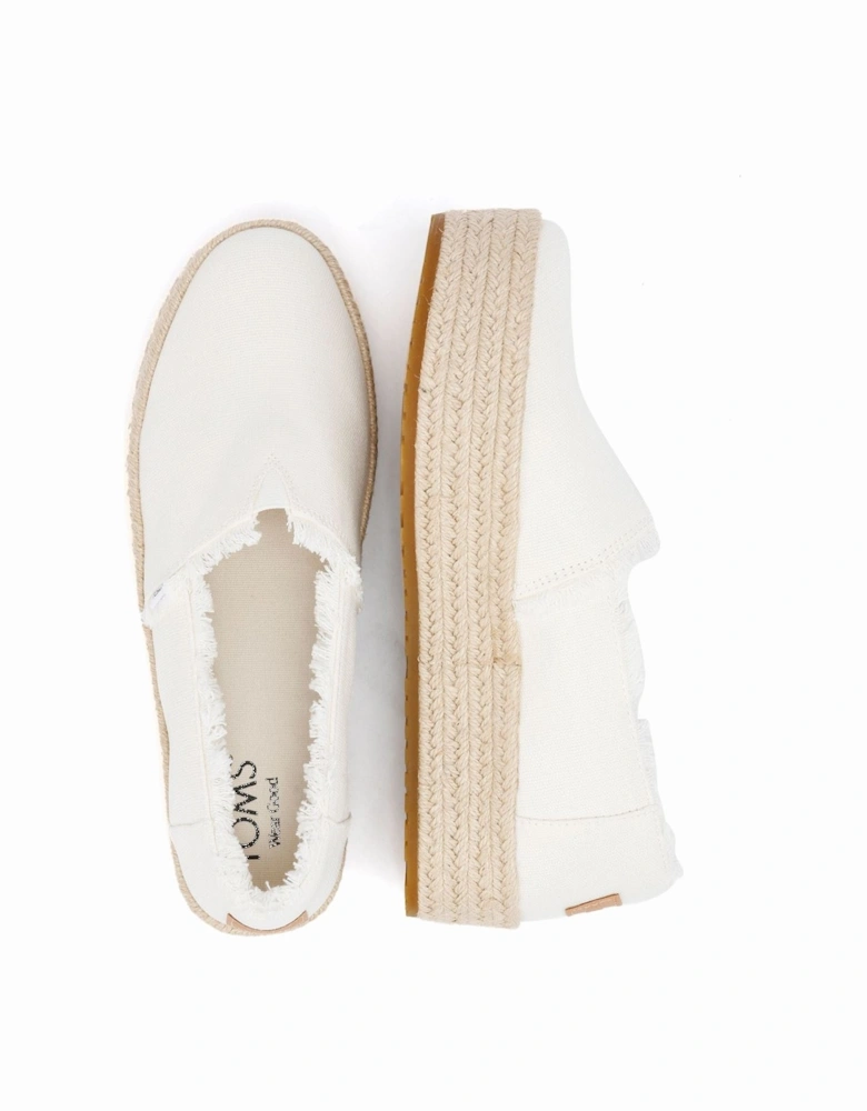 Valencia Canvas Women's White Espadrilles