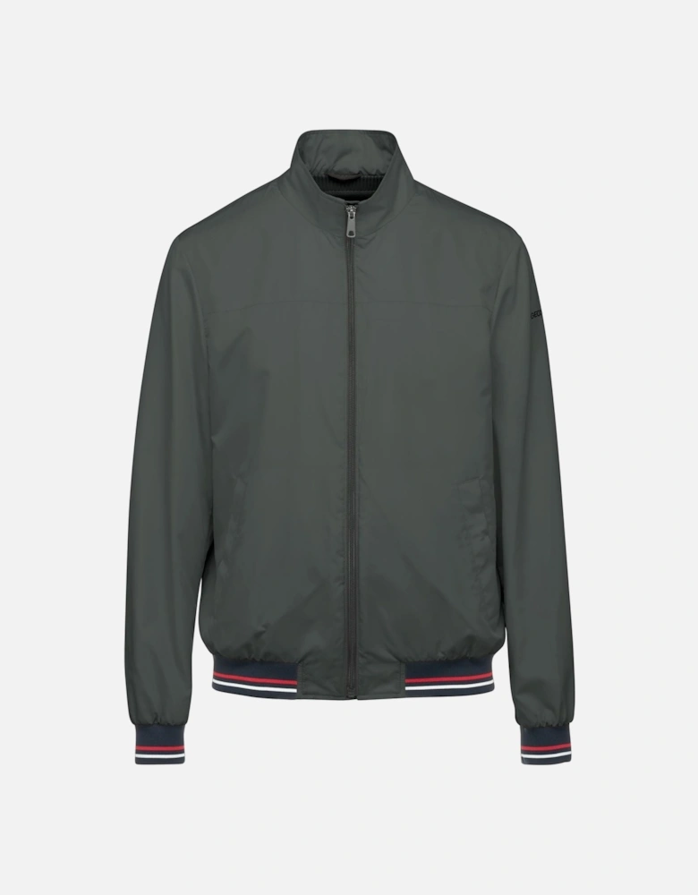 M Jharrod Men's Green Bomber Jacket