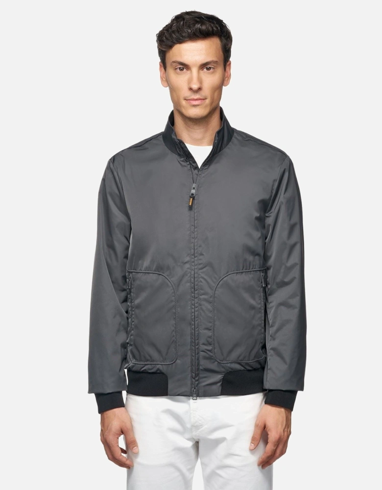 M Snake Men's Grey Bomber Jacket