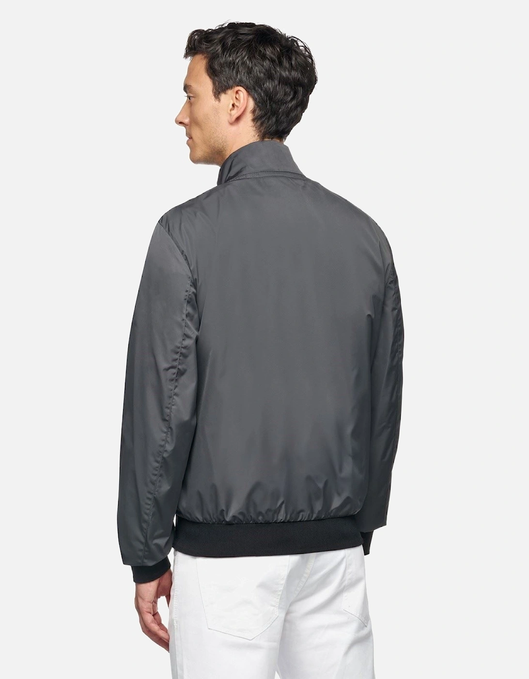 M Snake Men's Grey Bomber Jacket