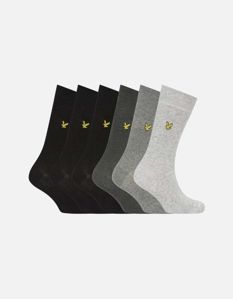 6 Pack of Basic Dress Socks