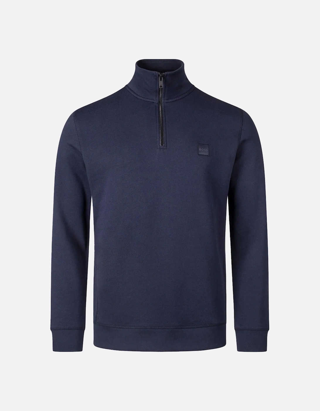BOSS Quarter Zip Zetrust Sweatshirt Dark Blue, 4 of 3