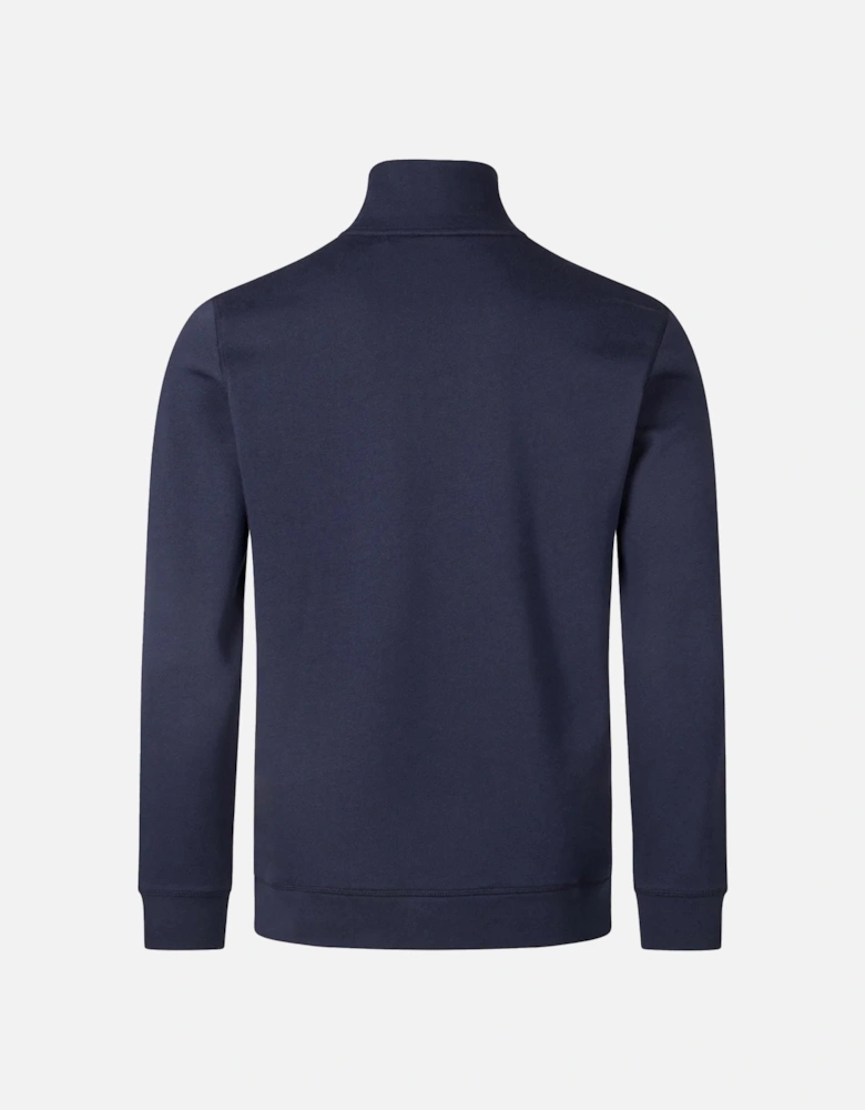 BOSS Quarter Zip Zetrust Sweatshirt Dark Blue