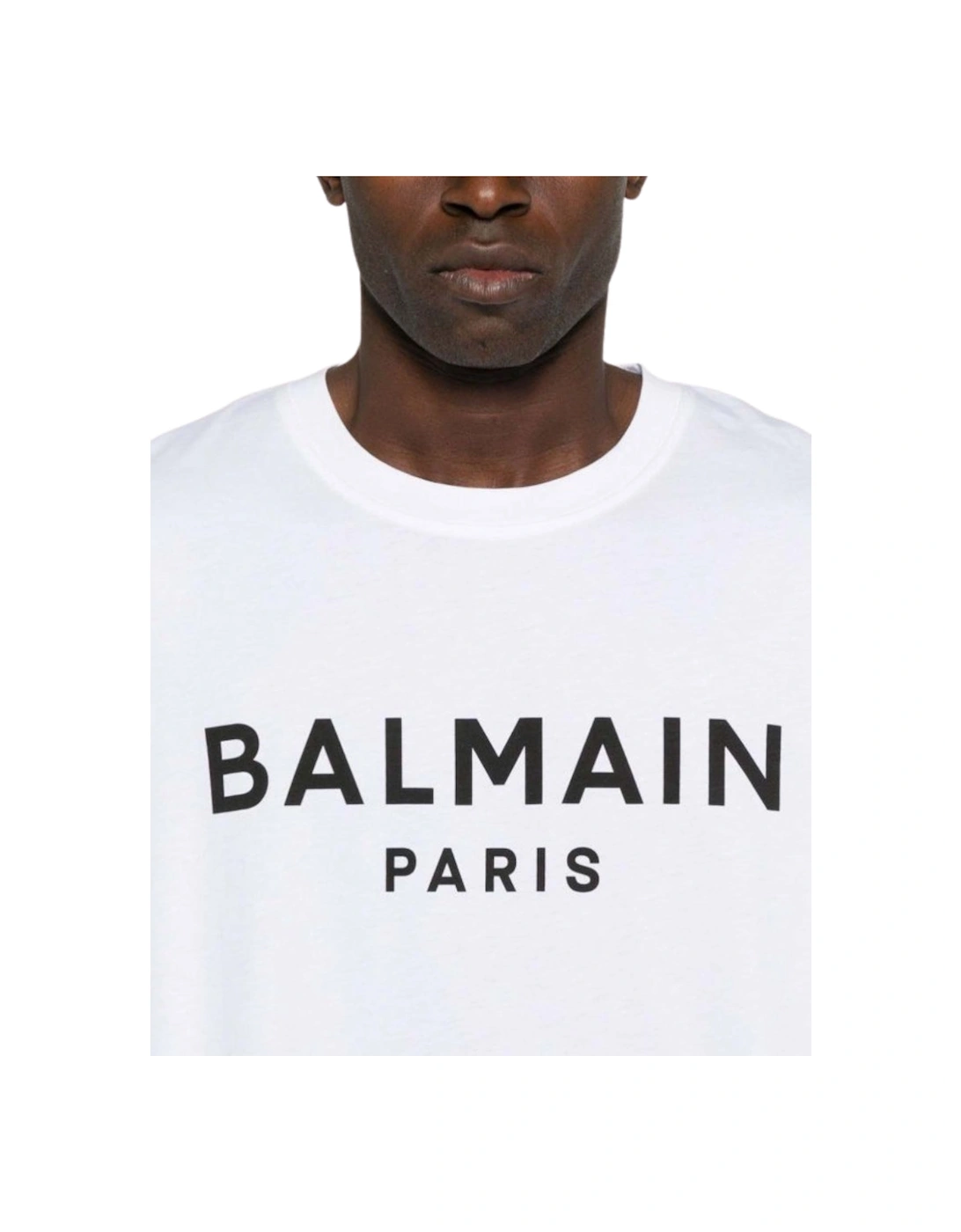 Paris Bold Brand Logo White T-Shirt