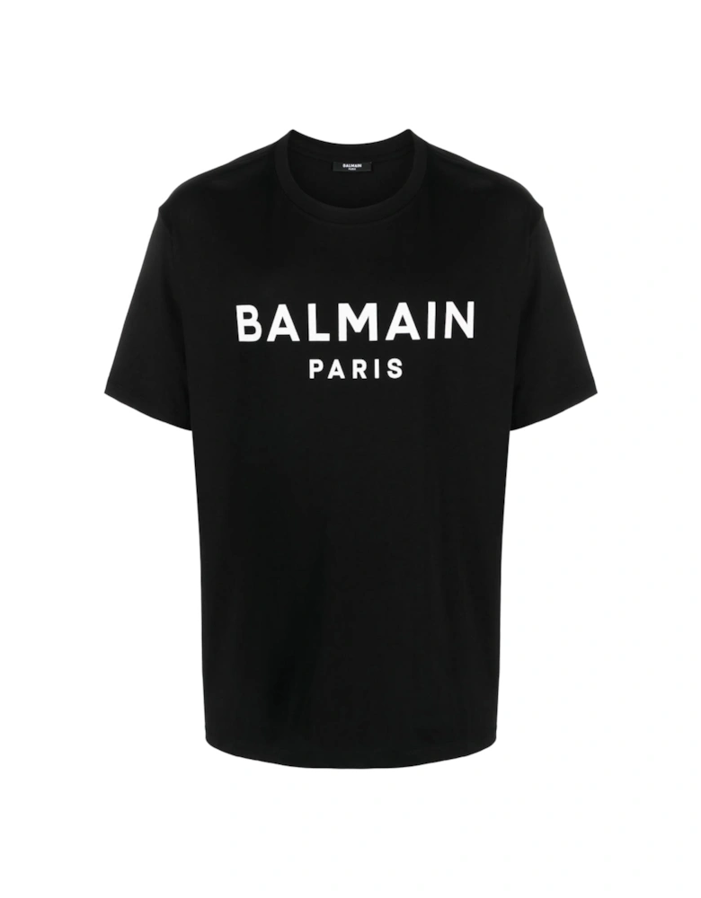 Paris Bold Brand Logo Black T-Shirt