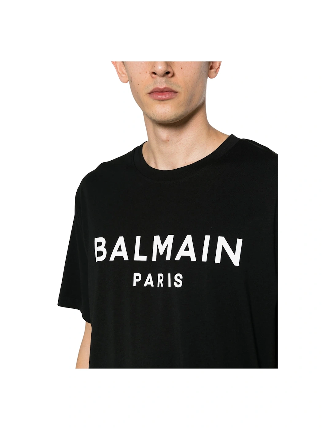 Paris Bold Brand Logo Black T-Shirt