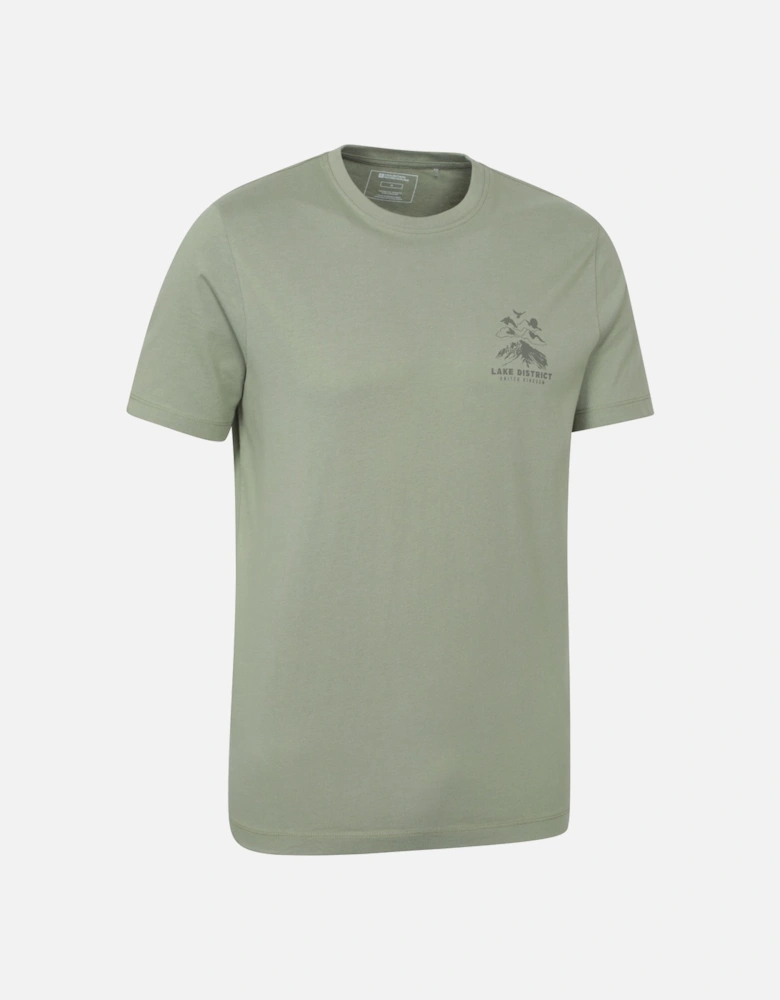 Mens Lake District Back Print Short-Sleeved T-Shirt