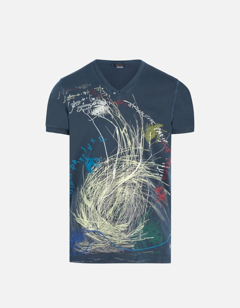V-Neck Printed T-Shirt