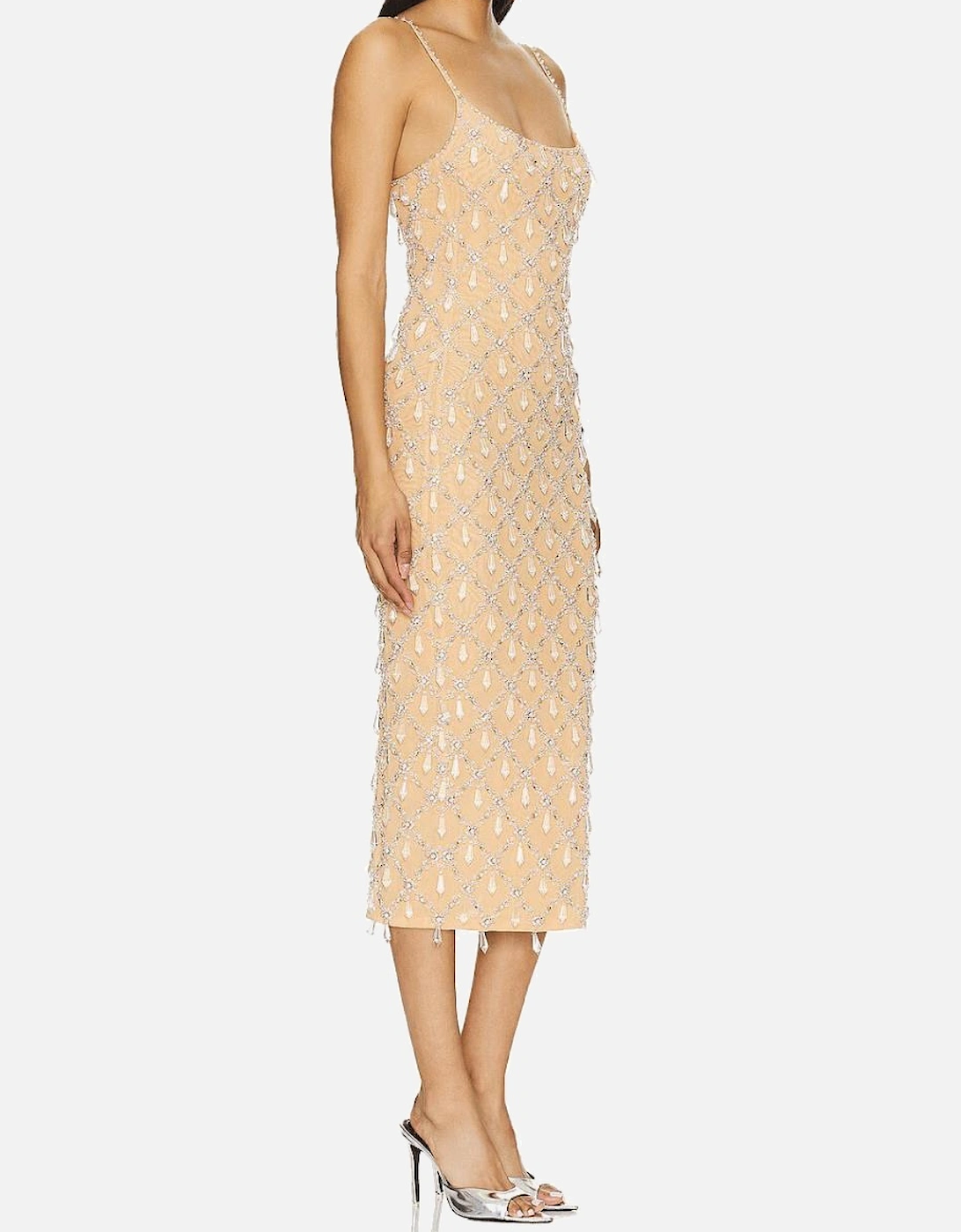 Calliope Luxury Crystal Maxi Party Dress Multi Colour, 2 of 1