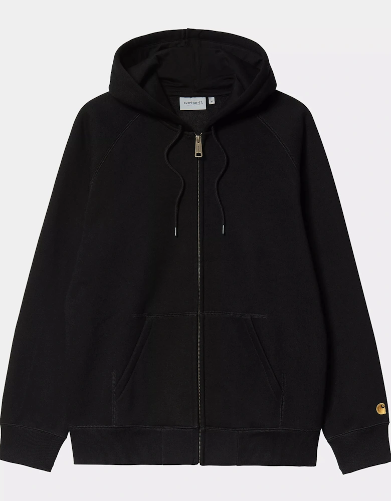 CARHARTT HOODED CHASE JACKET BLACK/GOLD