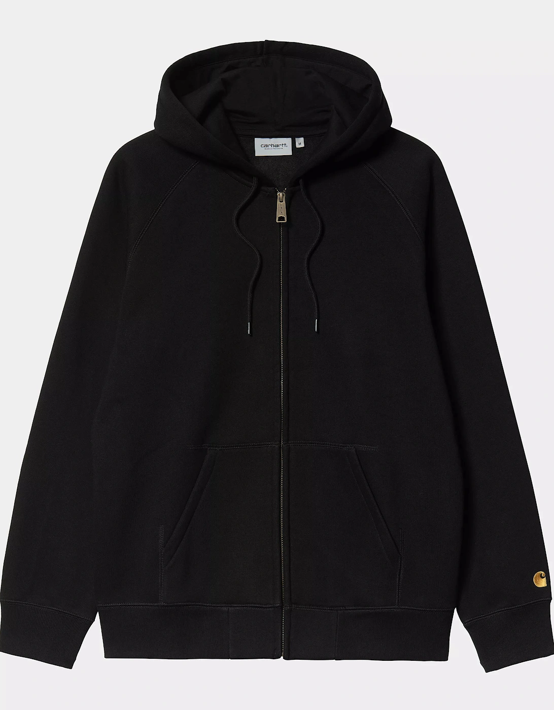 CARHARTT HOODED CHASE JACKET BLACK/GOLD, 4 of 3