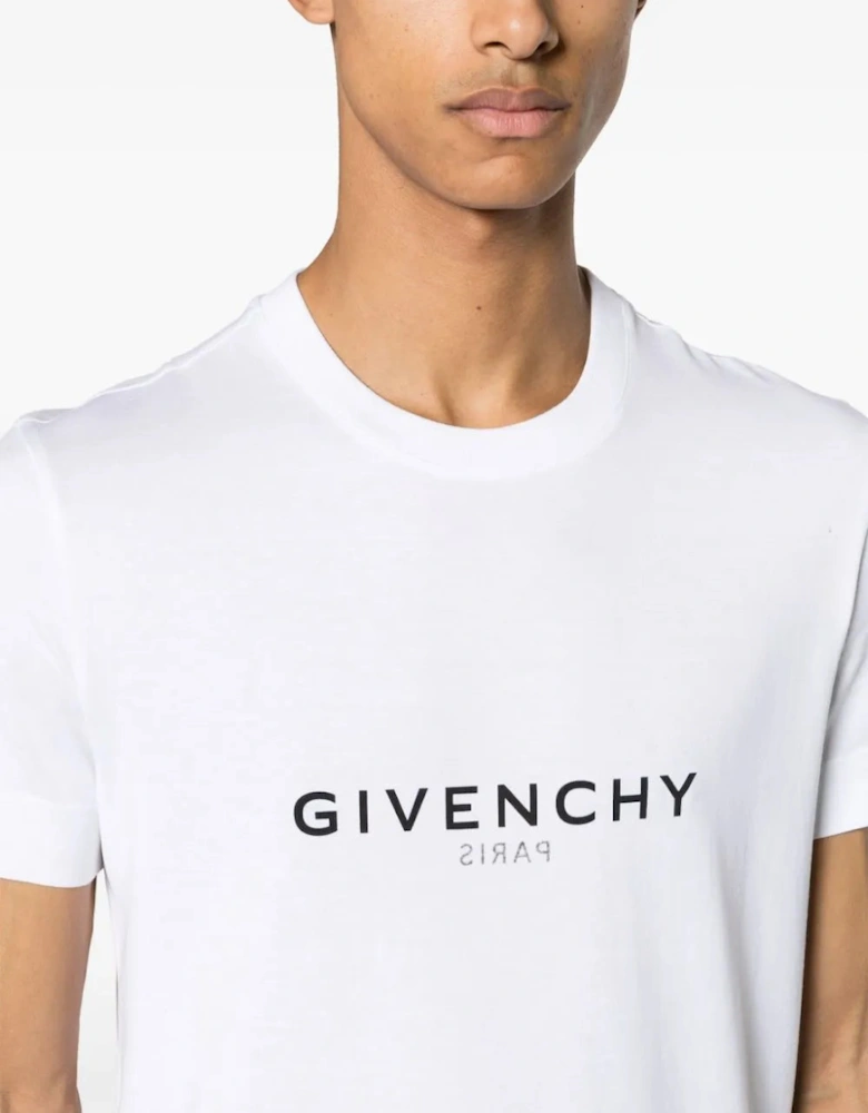 Reverse Paris Logo Print T-Shirt