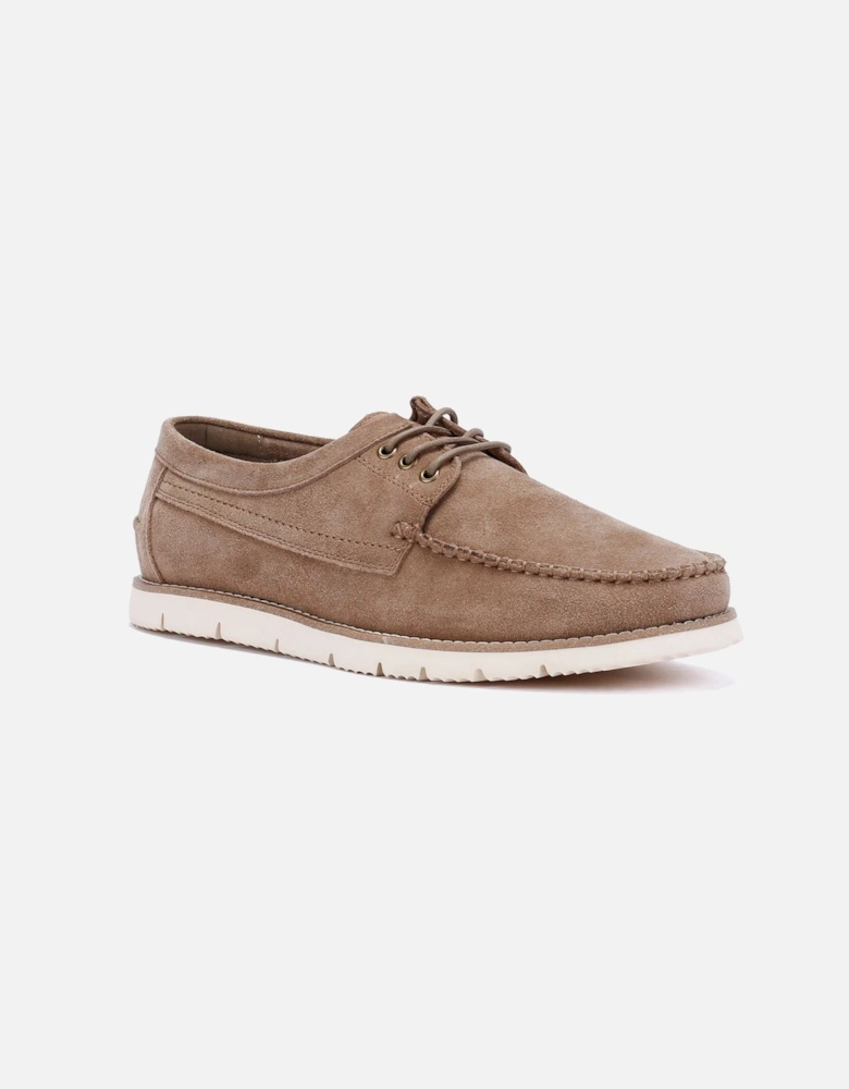 Soho Suede Men's Stone Lace-Up Shoes