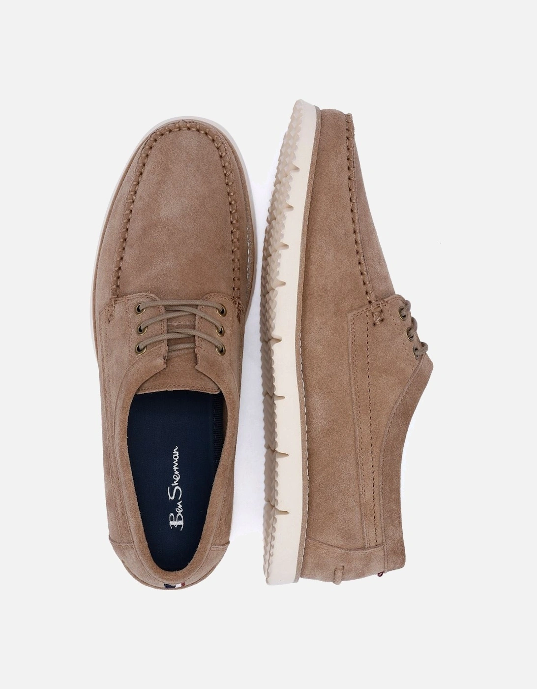 Soho Suede Men's Stone Lace-Up Shoes