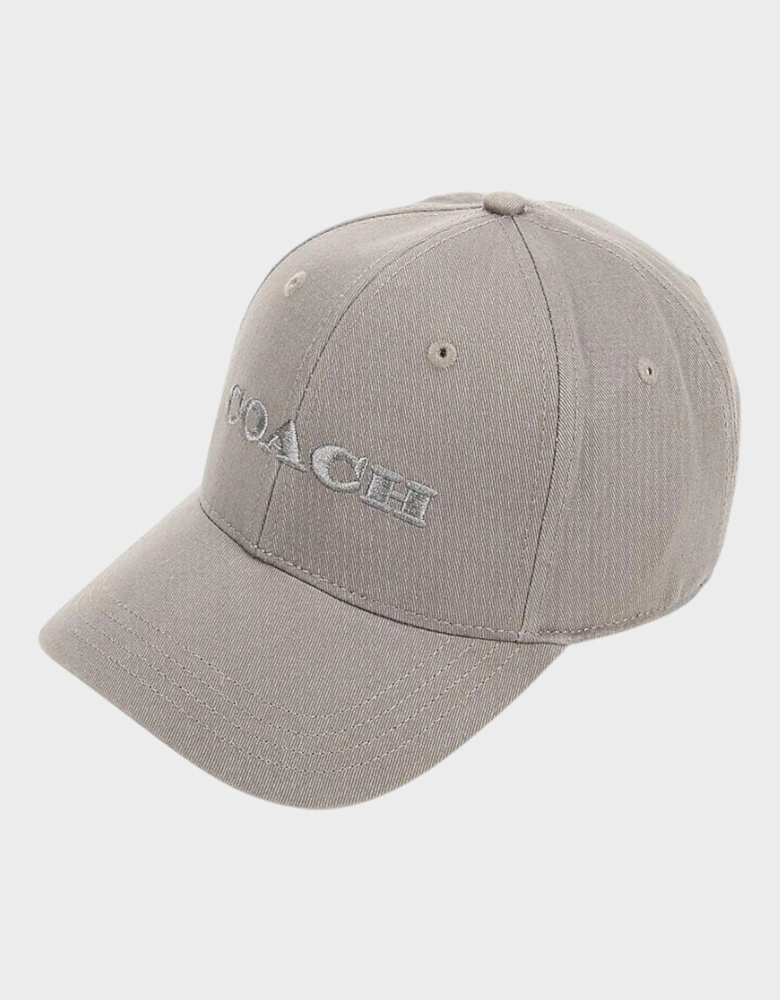 Logo Embroidered Baseball Cap Charcoal