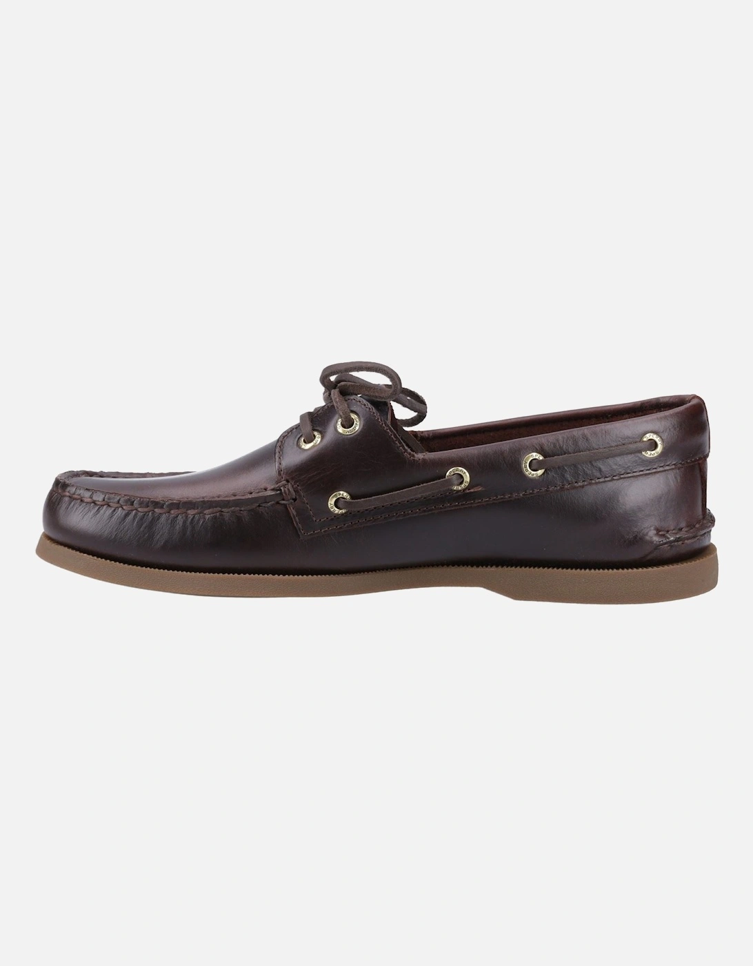 Sperry Authentic 2 Eye Leather Men's Amaretto Boat Shoes