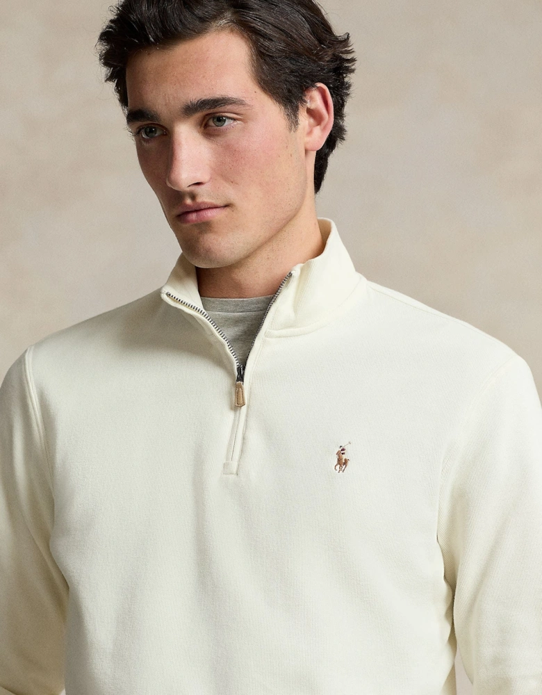 Ralph Lauren Quarter Zip - Parchment cream