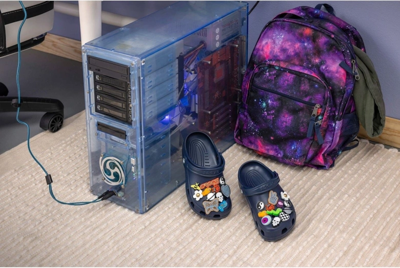 Toddler Classic Synthetic Navy Clogs