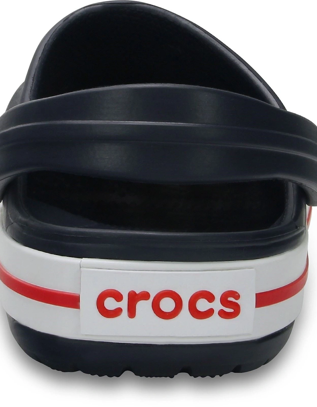 Crocband Synthetic Navy / Red Clogs