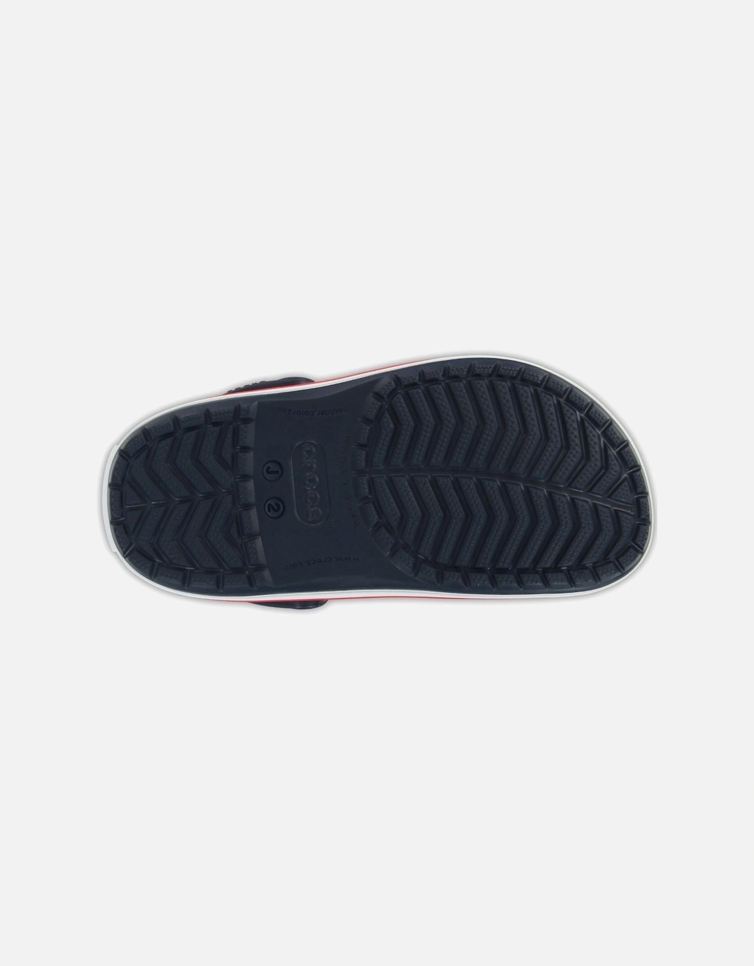 Crocband Synthetic Navy / Red Clogs