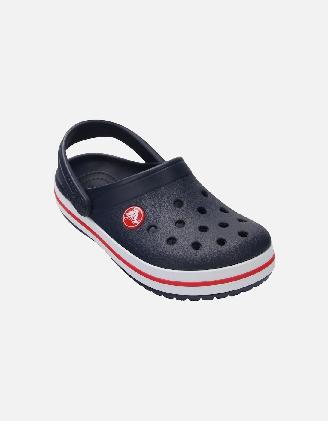 Crocband Synthetic Navy / Red Clogs