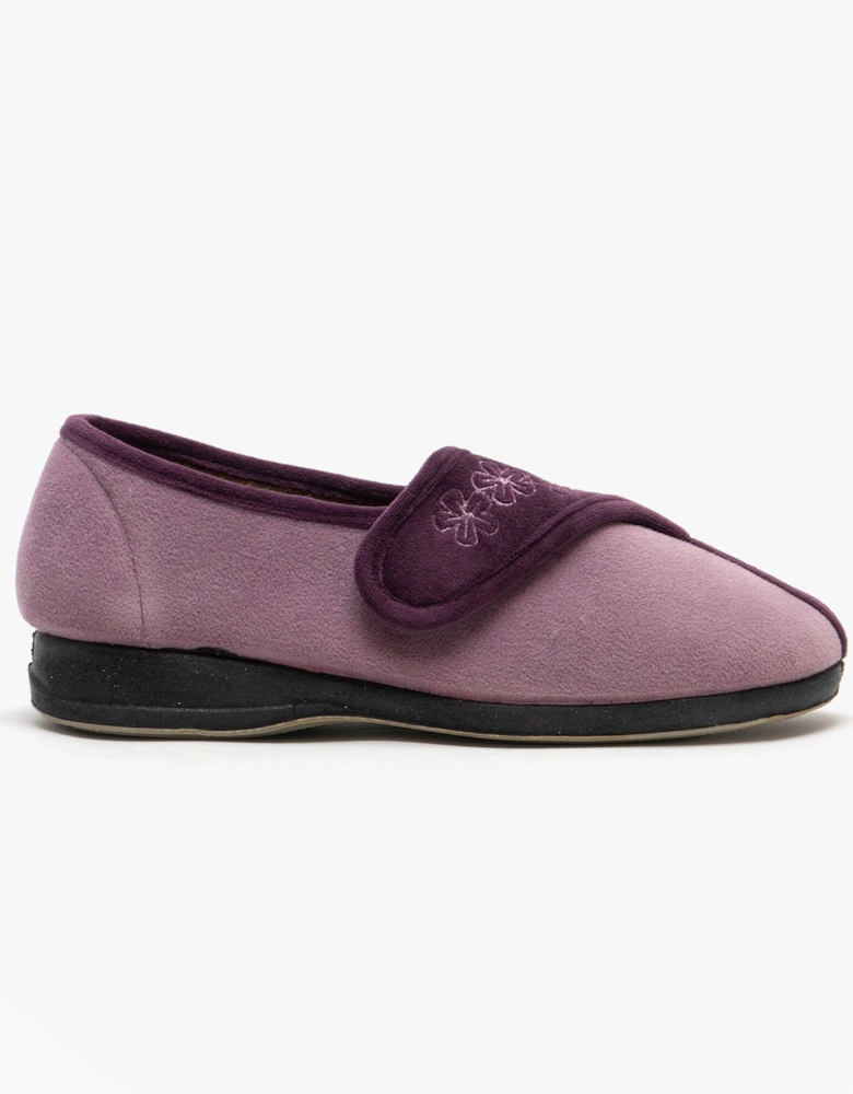 GEMMA Womens Full Slippers Purple/Lilac