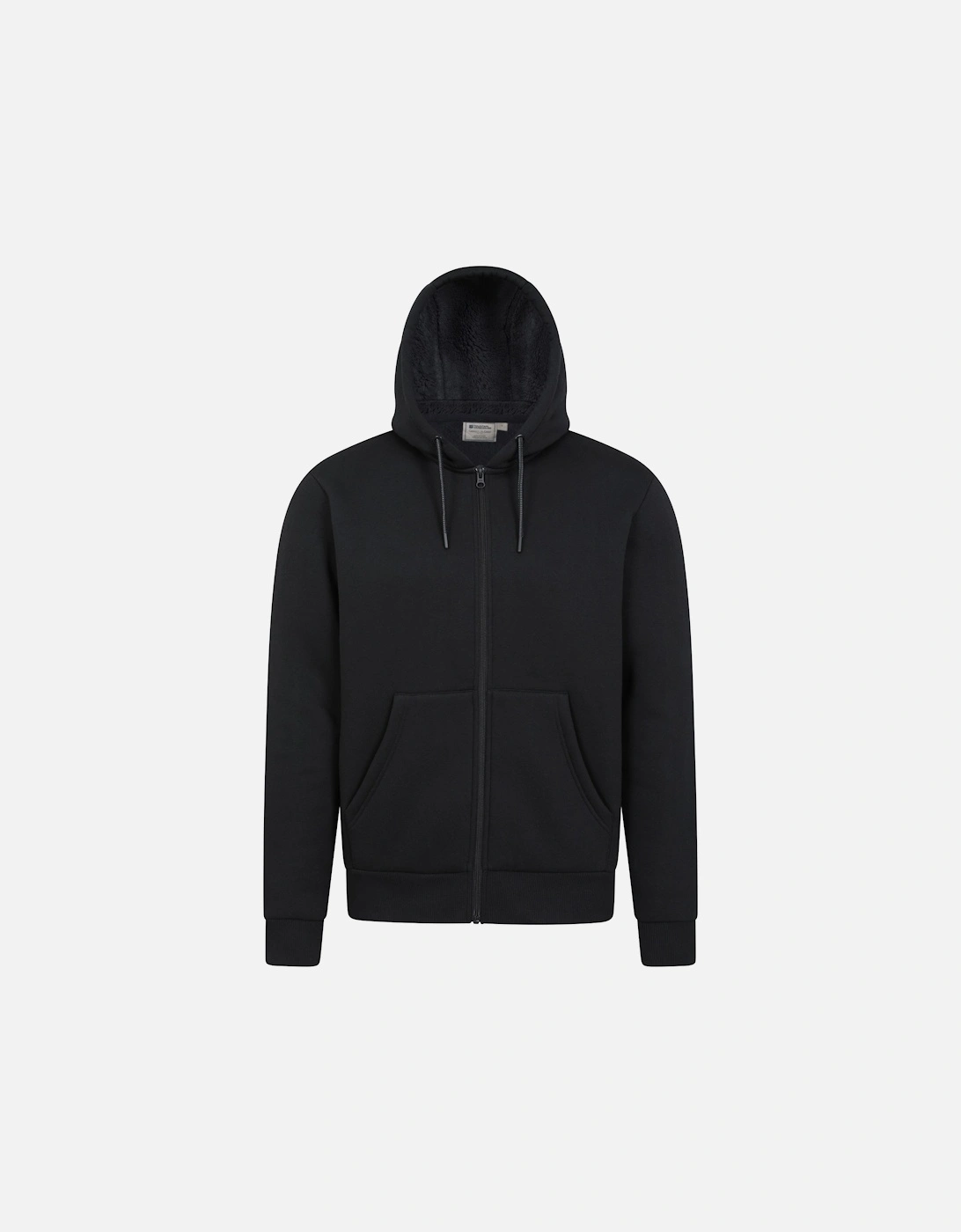 Mens Dalton Borg Lined Full Zip Hoodie, 5 of 4