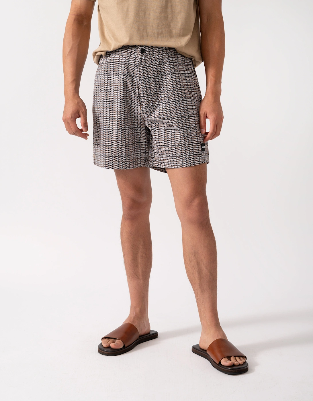 BOSS Orange Mens Beach-to-Bar Swim Shorts - Black 001, 5 of 4